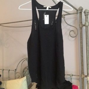 Express destroyed tank top NWT